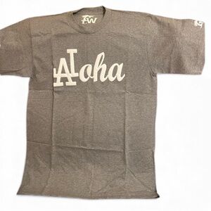 Brand New Men’s Gray LA Aloha T-Shirt Size L